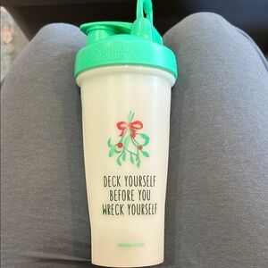 BlenderBottle Special Edition White & Green Shaker Bottle